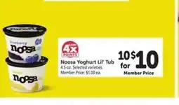 Safeway Noosa Yoghurt Lil' Tub offer