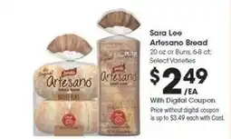Kroger Sara Lee Artesano Bread offer