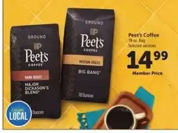 Safeway Peet's Coffee offer
