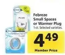 Safeway Febreze Small Spaces or Warmer Plug offer