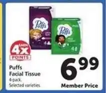 Safeway Puffs Facial Tissue offer