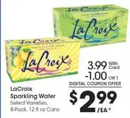 Kroger LaCroix Sparkling Water offer