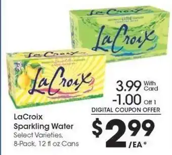Kroger LaCroix Sparkling Water offer