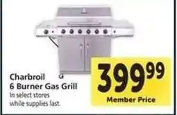 Safeway Charbroil 6-Burner Gas Grill offer