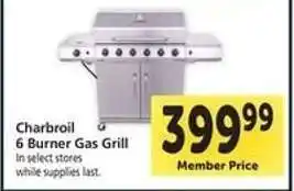 Safeway Charbroil 6-Burner Gas Grill offer