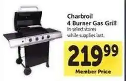 Safeway Charbroil 4-Burner Gas Grill offer