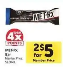 Safeway Met-RX Bar offer