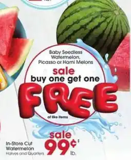 Giant Eagle In-Store Cut Watermelon offer