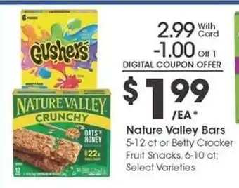 Kroger Nature Valley Bars offer