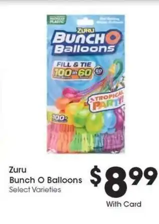Kroger Zuru Bunch O Balloons offer