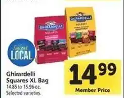 Safeway Ghirardelli Squares XL Bag offer