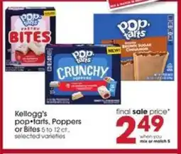 Giant Eagle Kellogg's Pop Tarts, Poppers or Bites offer