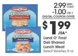 Kroger Land O'Frost Deli Shaved Lunch Meat offer