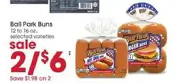 Giant Eagle Ball Park Buns offer