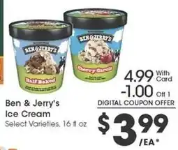 Kroger Ben & Jerry's Ice Cream offer