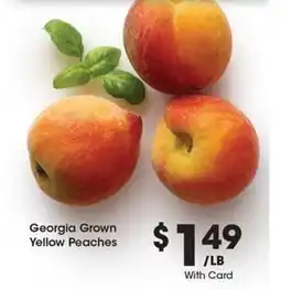 Kroger Georgia Grown Yellow Peaches offer