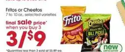 Giant Eagle Fritos or Cheetos offer