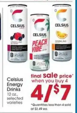 Giant Eagle Celsius Energy Drinks offer