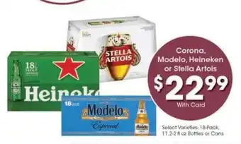 Kroger Corona, Modelo, Heineken or Stella Artois offer