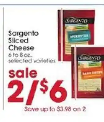 Giant Eagle Sargento Sliced Cheese offer