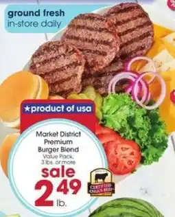 Giant Eagle Market District Premium Burger Blend offer