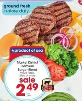 Giant Eagle Market District Premium Burger Blend offer