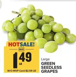 Food Lion Large Green Seedless Grapes offer