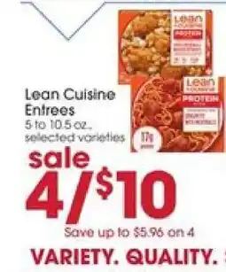 Giant Eagle Lean Cuisine Entrees offer