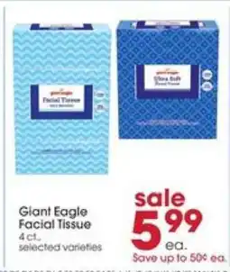 Giant Eagle Giant Eagle Facial Tissue offer