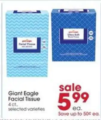 Giant Eagle Giant Eagle Facial Tissue offer
