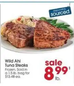 Giant Eagle Wild Ahi Tuna Steaks offer