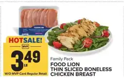 Food Lion Food Lion Thin Sliced Boneless Chicken Breast offer