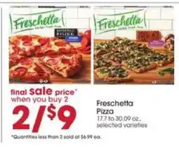 Giant Eagle Freschetta Pizza offer