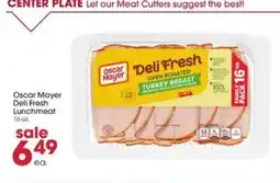 Giant Eagle Oscar Mayer Deli Fresh Lunchmeat offer