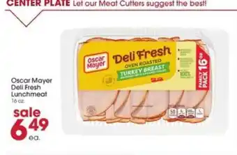 Giant Eagle Oscar Mayer Deli Fresh Lunchmeat offer