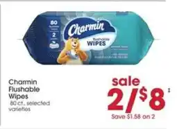 Giant Eagle Charmin Flushable Wipes offer
