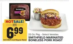 Food Lion SMITHFIELD MARINATED BONELESS PORK ROAST offer