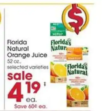 Giant Eagle Florida Natural Orange Juice offer