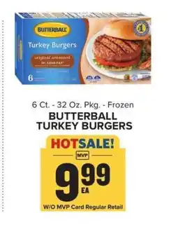 Food Lion Butterball Turkey Burgers offer