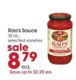 Giant Eagle Rao's Sauce offer