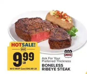 Food Lion Boneless Ribeye Steak offer
