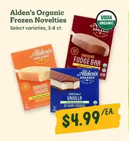 Sprouts Farmers Market Alden's Organic Frozen Novelties offer