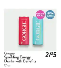 Fresh Thyme Gorgie Sparkling Energy Drinks with Benefits offer