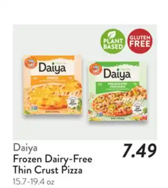 Fresh Thyme Daiya Frozen Dairy-Free Thin Crust Pizza offer