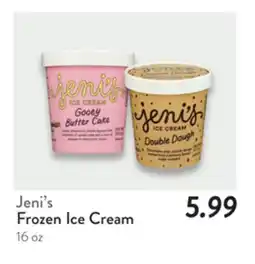 Fresh Thyme Jeni's Frozen Ice Cream offer
