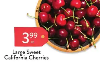 Fresh Thyme Large Sweet California Cherries offer