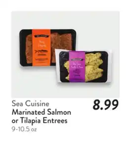 Fresh Thyme Sea Cuisine Marinated Salmon or Tilapia Entrees offer