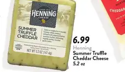 Fresh Thyme Henning Summer Truffle Cheddar Cheese offer