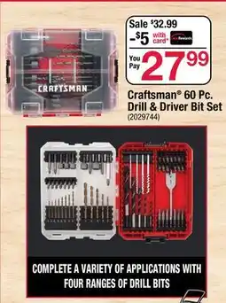 Ace Hardware Craftsman 60 Pc. Drill & Driver Bit Set offer