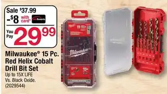 Ace Hardware Milwaukee 15 Pc. Red Helix Cobalt Drill Bit offer